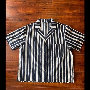 Uniqlo womens open collar short sleeve shirt Marimekko collaboration